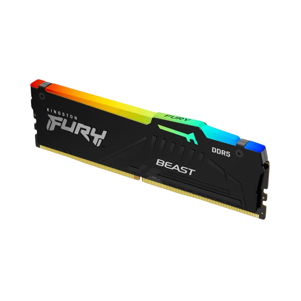KINGSTON FURY Beast 16GB DDR5 RGB 6000MHz CL36 DIMM Memory - Black