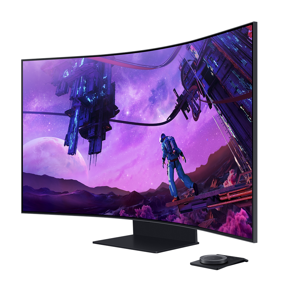 SAMSUNG 55 Inch 4K 165Hz Curved VA Gaming Monitor - Black