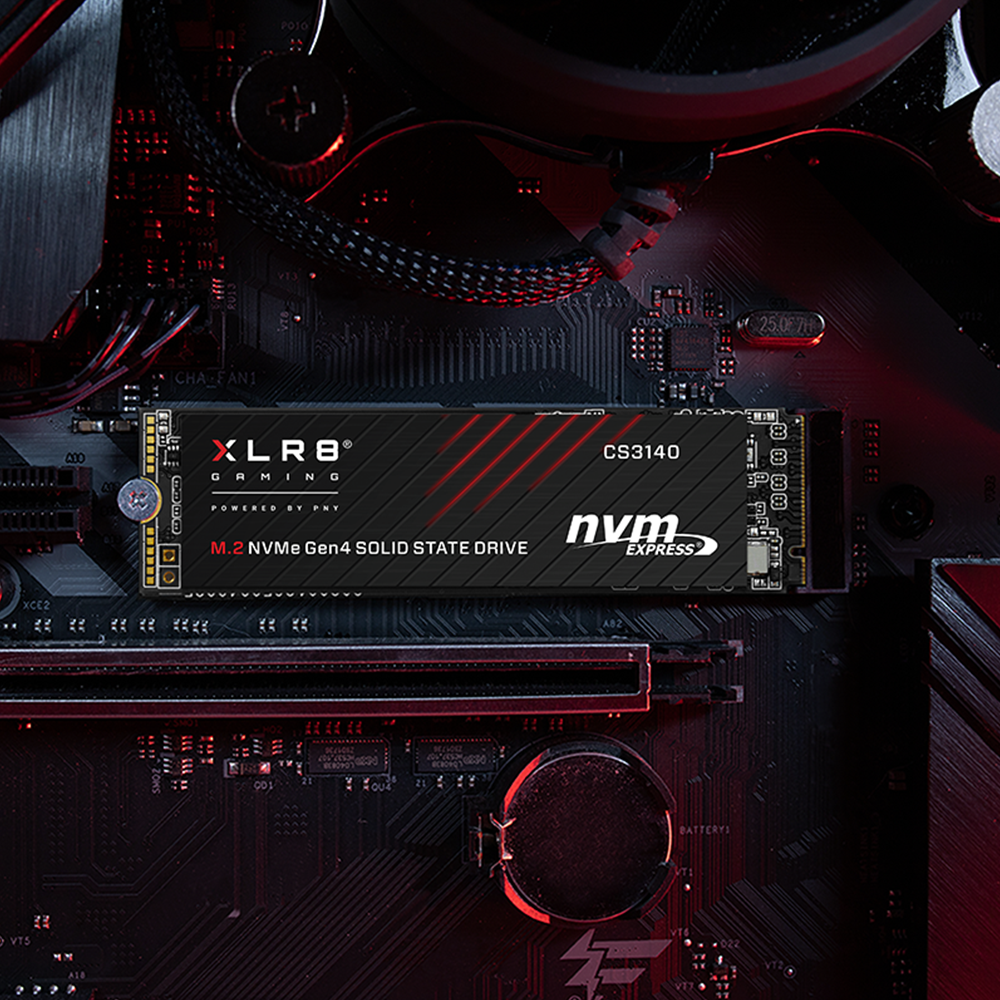 PNY XLR8 CS3140 M.2 NVMe Gen4x4 (7,500 MB/s 5,650 MB/s) - 1TB