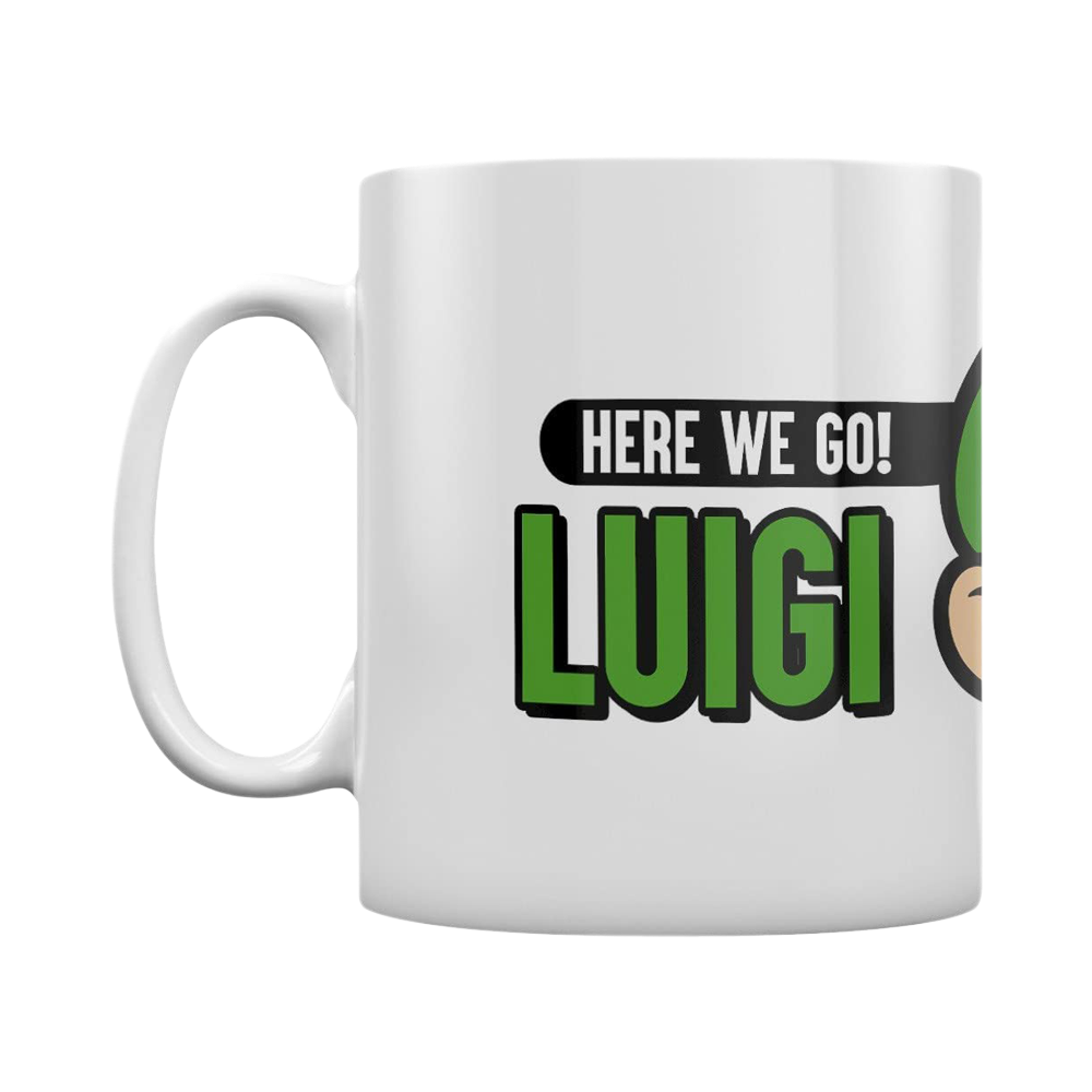 PMD MUG: NINTENDO- SUPER MARIO HERE WE GO! LUIGI