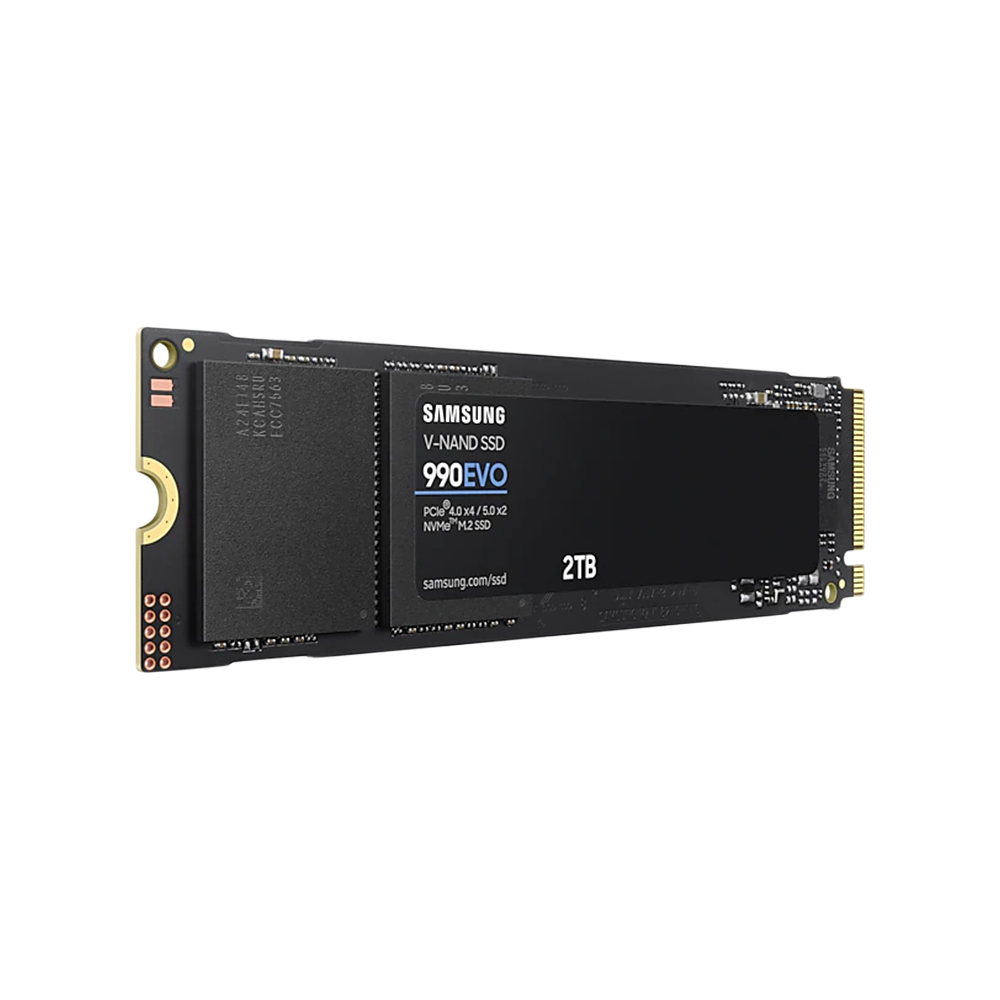 SAMSUNG 990 EVO SSD 2TB, PCIe Gen 4x4, Gen 5x2 (R- 5,000MB/s, W-4200MB/s)