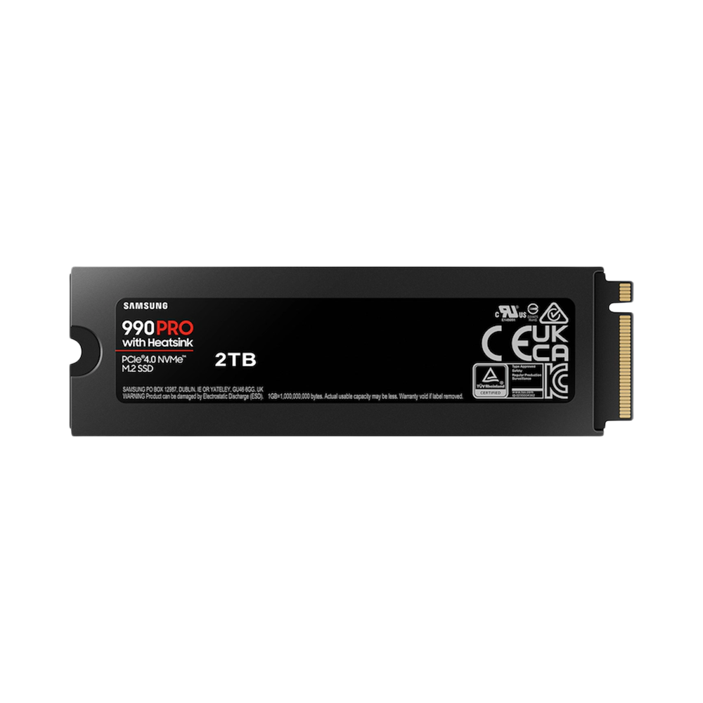 SAMSUNG 990 PRO M.2 2280 PCIe GEN4X4 NVMe SSD With Heatsink (R:7,450 MB/s W:6,900 MB/s) - 2TB