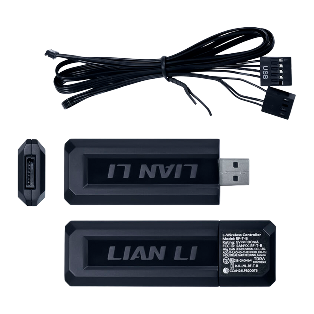 LIAN LI UNI FAN SL-INFINITY Wireless 120mm 3 Pack ARGB Case Fans with Controller - Black