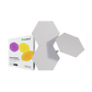 Nanoleaf Shapes Hexagons 3 Panels Light Panel Expansion - White