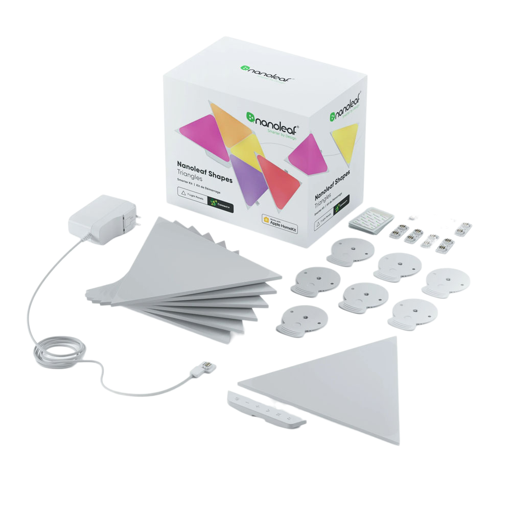 Nanoleaf Shapes Triangles Starter Kit 9 Panels - White Nanoleaf Shapes Triangles Starter Kit 9 Panels - White