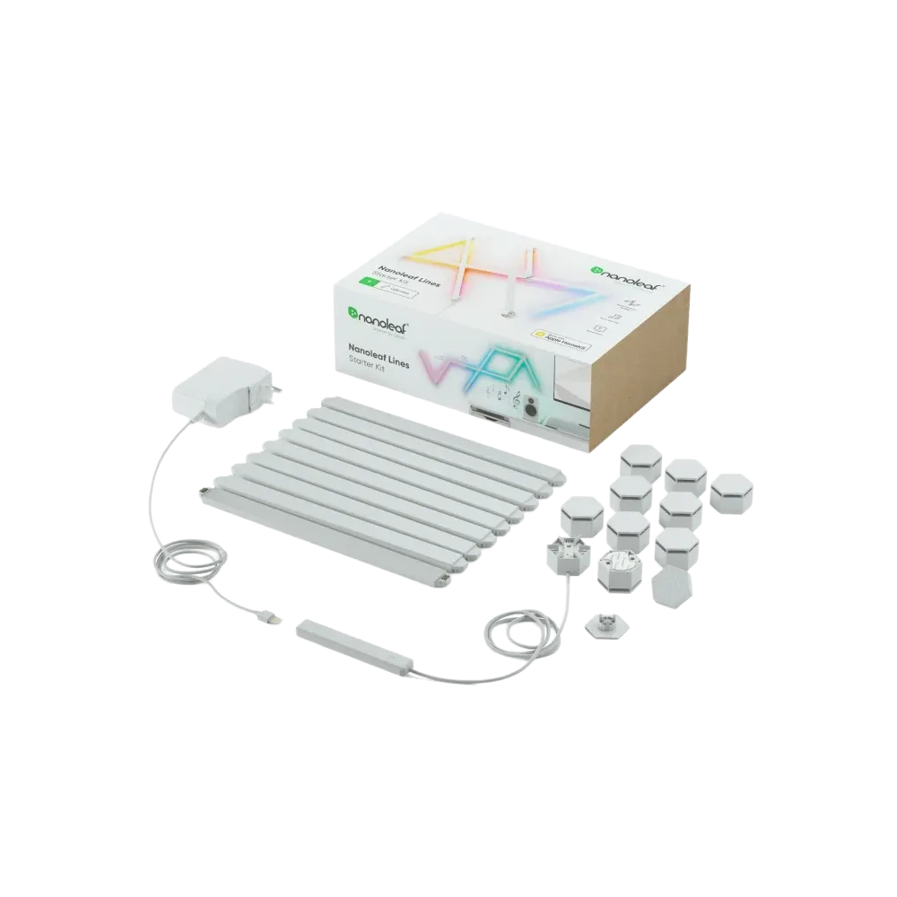 Nanoleaf Lines Starter Kit 9 Pack UK - White
