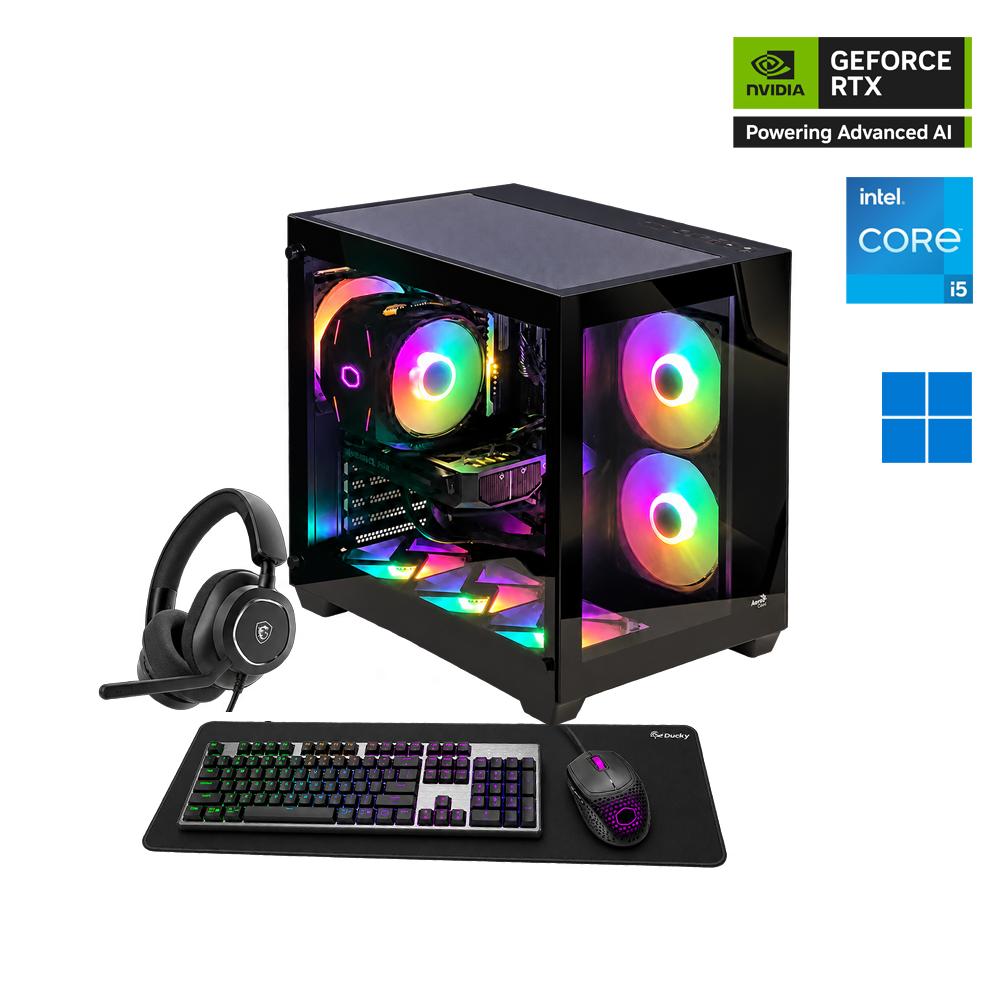 DarkQuest i5 14th Gen Nvidia GeForce RTX 5050 8GB Gaming PC
