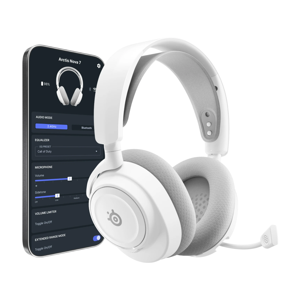 SteelSeries ARCTIS NOVA 7 GEN 2 Wireless Gaming Headset- White