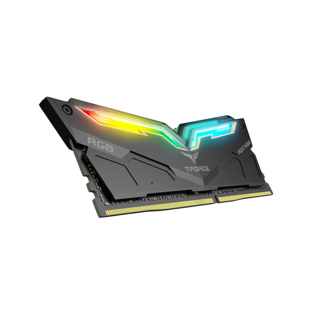 TEAMGROUP T-Force Night Hawk 16GB (2 x 8GB) RGB 3200MHz CL16 Desktop Memory - Black
