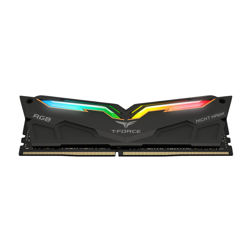 TEAMGROUP T-Force Night Hawk 16GB (2 x 8GB) RGB 3200MHz CL16 Desktop Memory - Black