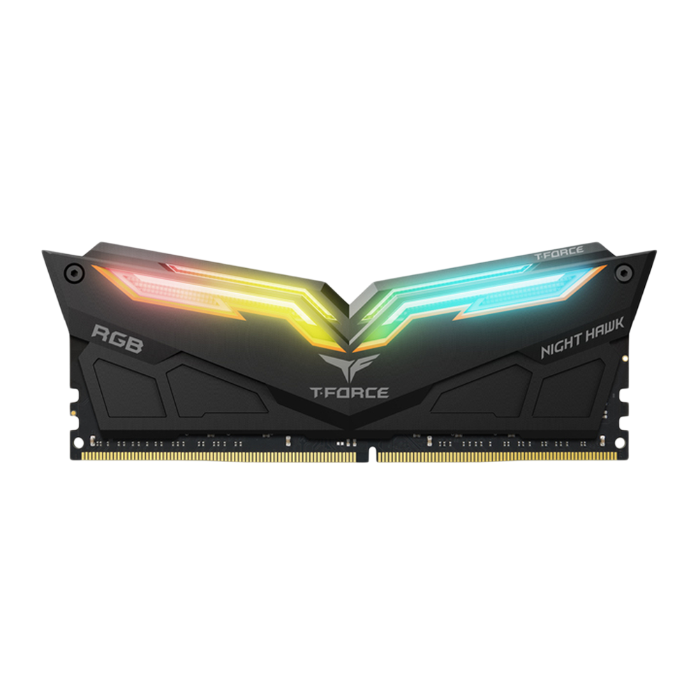 TEAMGROUP T-Force Night Hawk RGB 3600MHz 16GB (2 x 8GB) Desktop Memory - Black