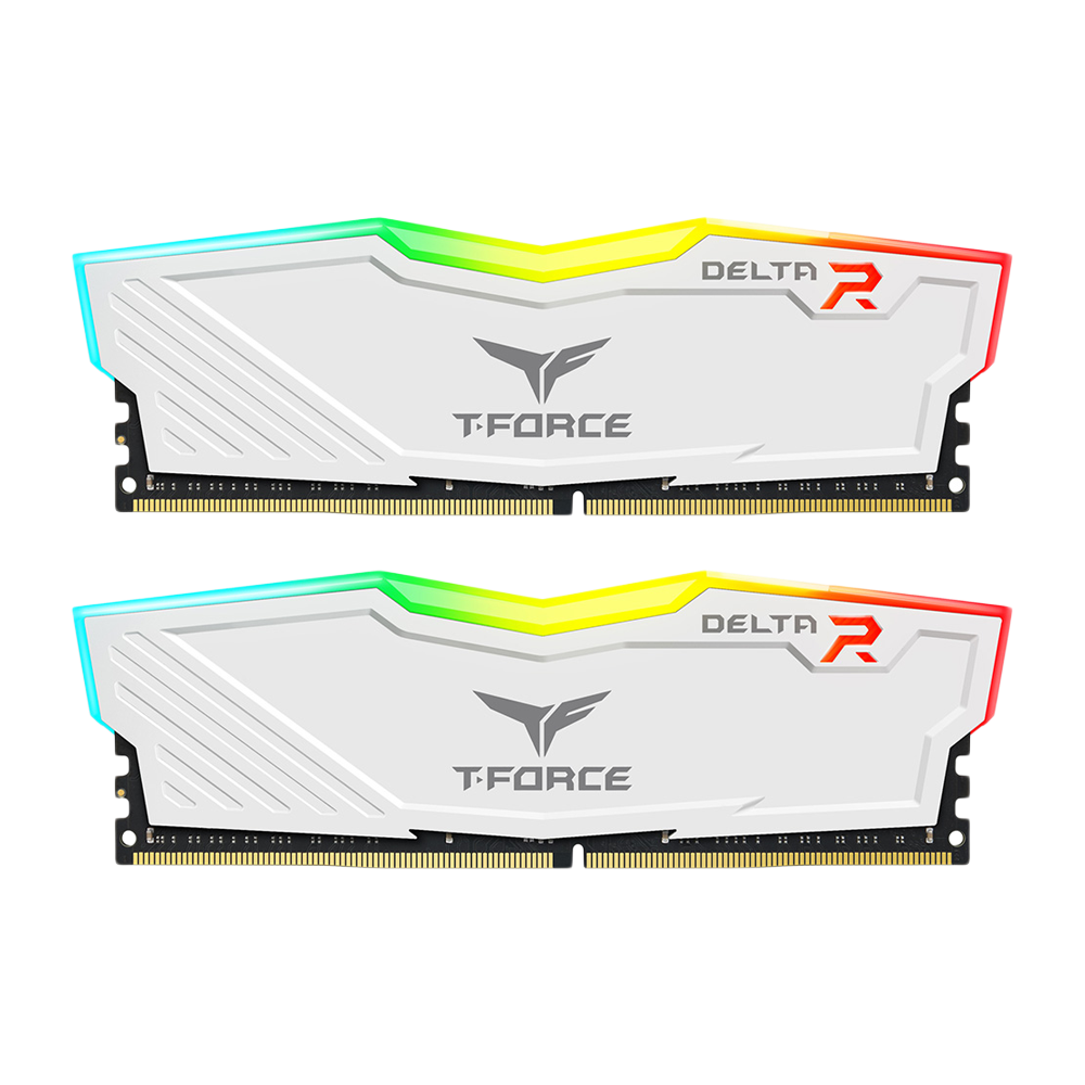 TEAMGROUP T-Force DELTA II 16GB(2x8GB) 3000Mhz RGB Memory Kit - White