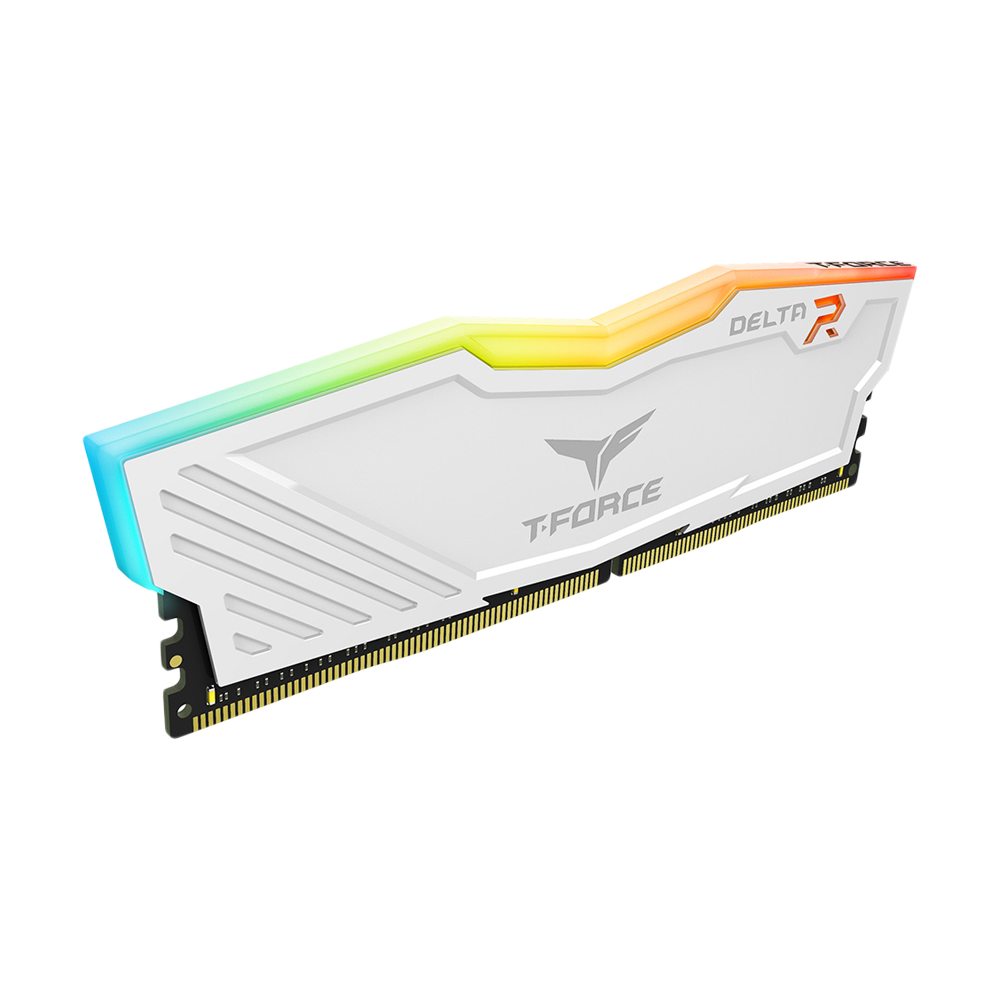 Team Group T-Force Delta 16GB(2x8GB) 3200MHz RGB Memory Kit - White