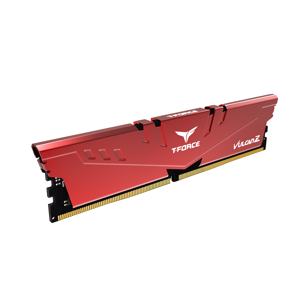 Team Group T-FORCE VULCAN Z Series 16GB(16GBX1) 3200Mhz Memory - Red