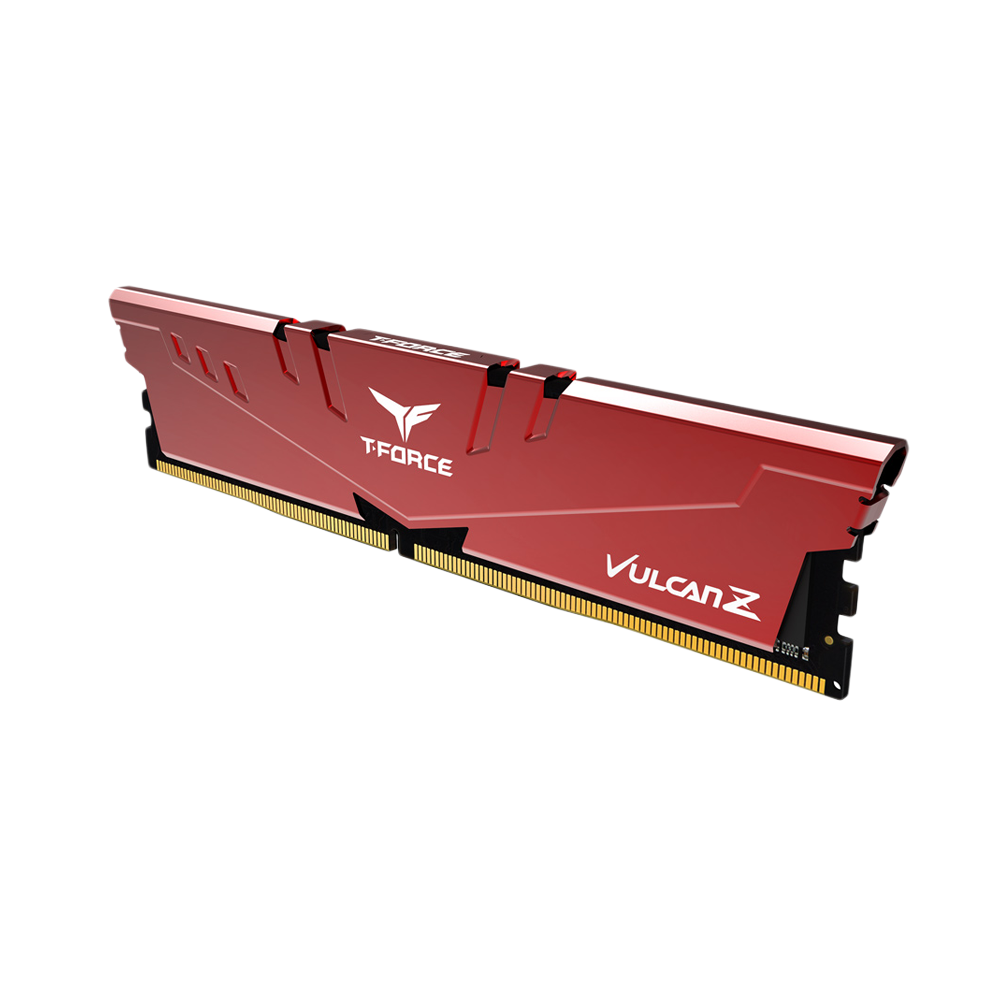 Team Group T-FORCE VULCAN Z Series 16GB(16GBX1) 3200Mhz Memory - Red
