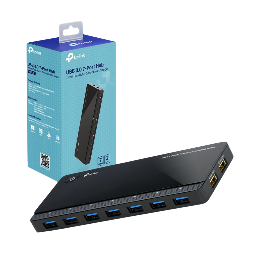 TP-LINK USB 3.0, 7 PORT HUB WITH POWER