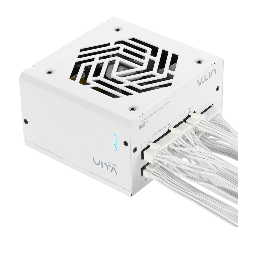 FSP VITA GM 1000W Fully modular PCIe 5.1 ATX 3.1 80 Plus Gold Power Supply - White
