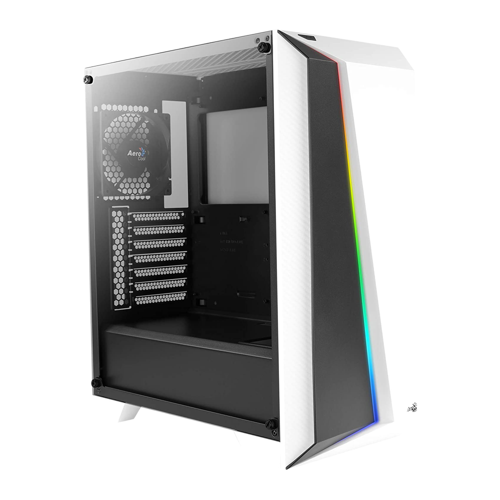 Aerocool Cylon Pro RGB Mid Tower Case - White