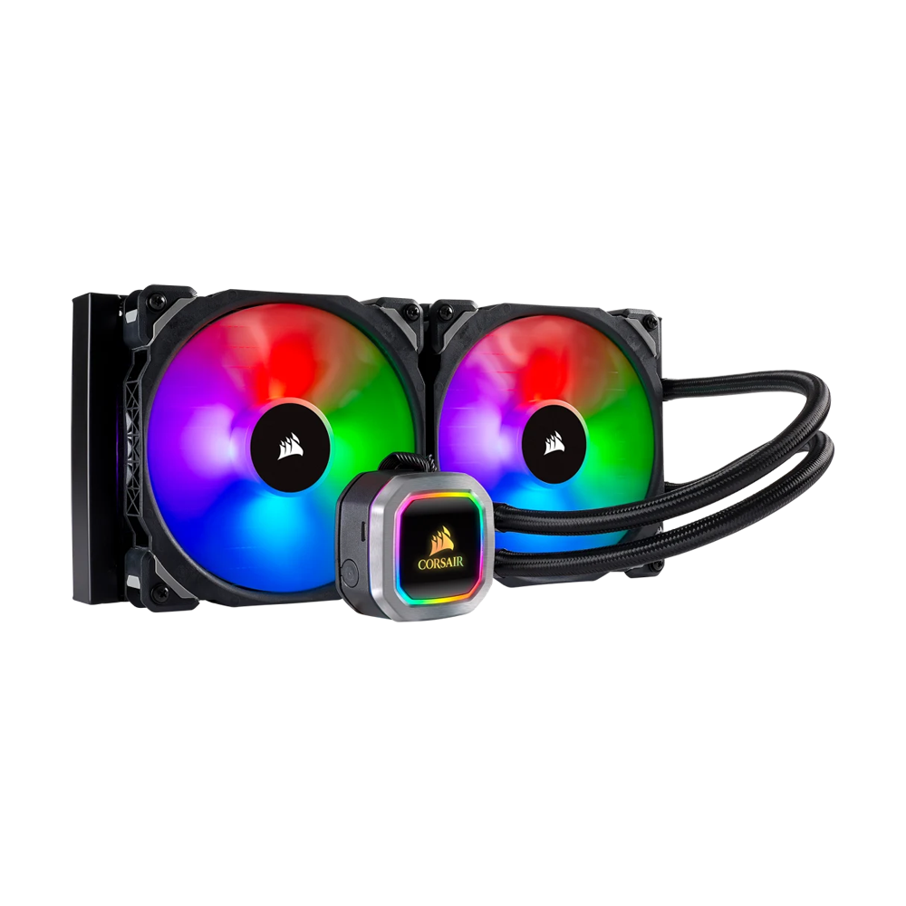 Corsair Hydro Series H115i RGB PLATINUM 280mm Liquid CPU Cooler - Black