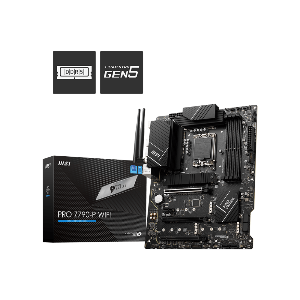 MSI PRO Z790-P WIFI DDR5 Motherboard - Black
