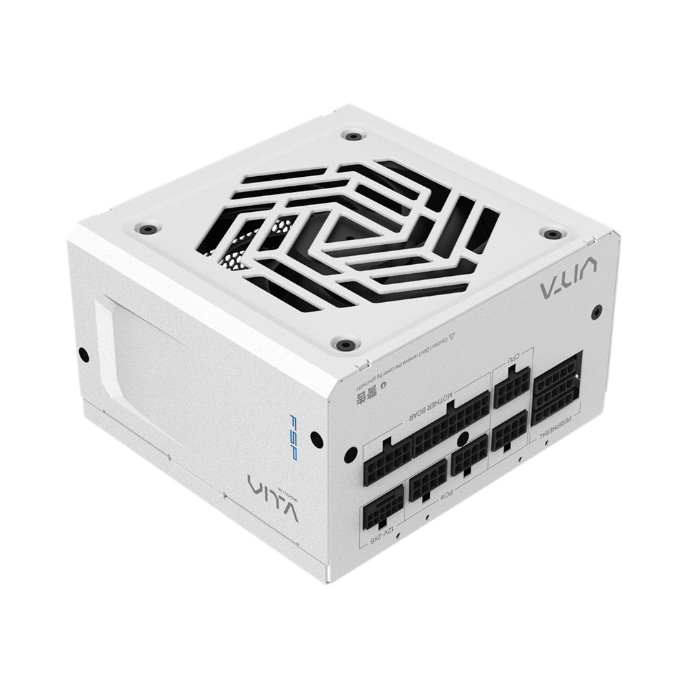 FSP VITA GM 850W Fully modular PCIe 5.1 ATX 3.1 80 Plus Gold Power Supply - White