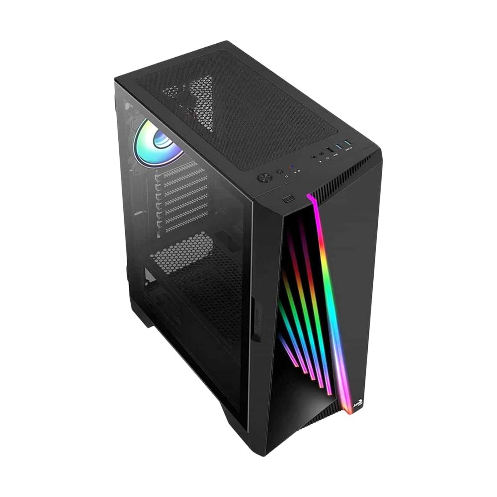 Aerocool Mirage V2 ARGB Fan x 3 Mid Tower Case - Black