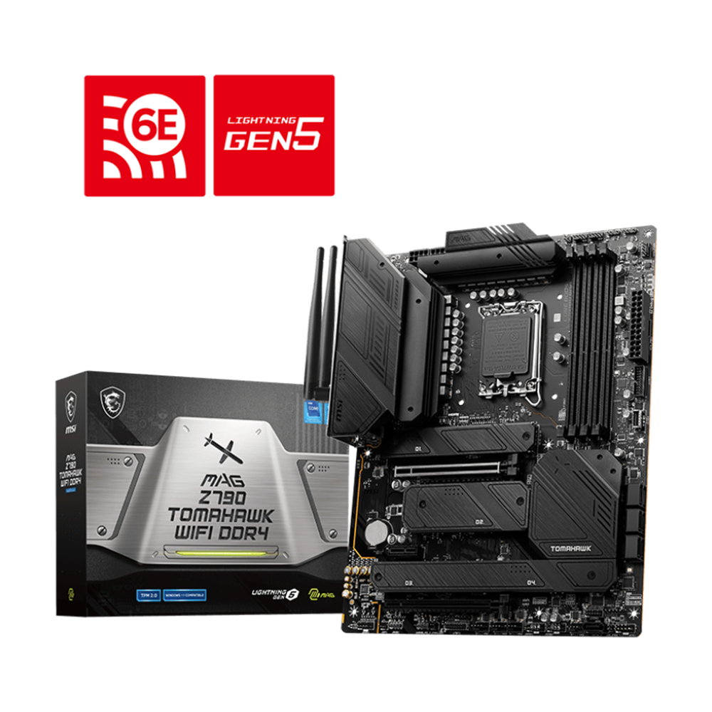 MSI MAG Z790 TOMAHAWK WIFI DDR4 ATX Motherboard - Black