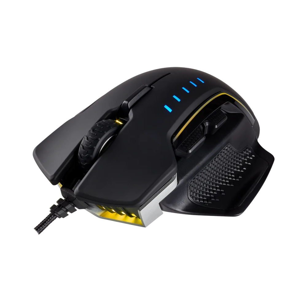 CORSAIR GLAIVE RGB Wired Gaming Mouse - Black Aluminum
