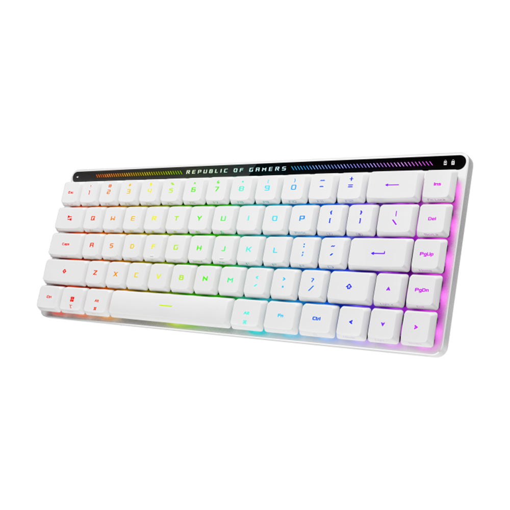 ASUS ROG FALCHION RX LP 65% Wireless Optical Mechanical Gaming Keyboard Arabic - White