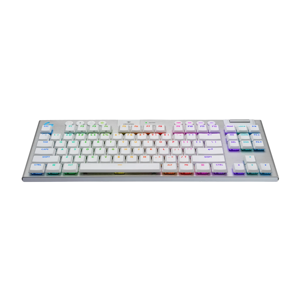 LOGITEH G915 X LIGHTSPEED TKL TACTILE Low Profile RGB Wireless Gaming Keyboard - White