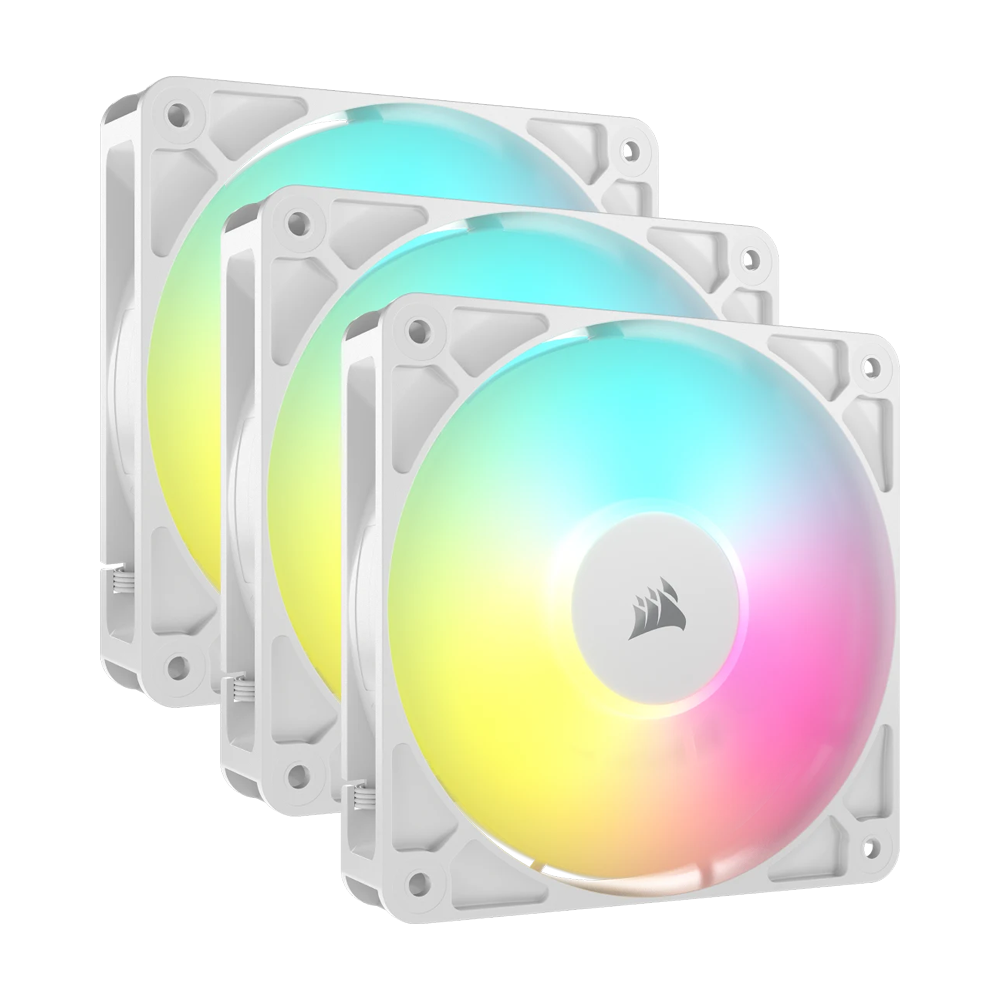 CORSAIR RS120 120mm ARGB Triple Pack - White