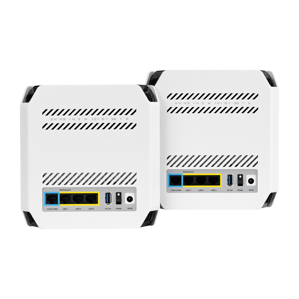 ASUS ROG Rapture GT6 Whole Home Mesh Wi-Fi 6 2-Pack System - Moonlight White
