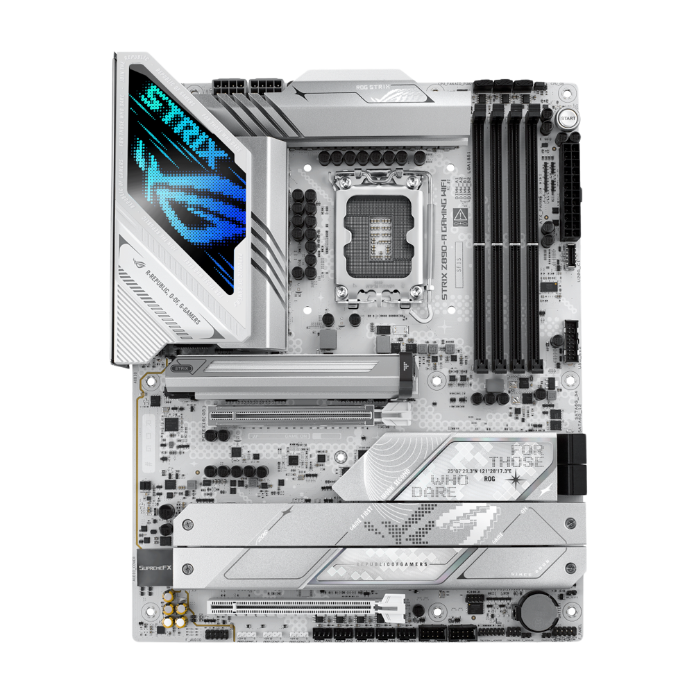 ASUS ROG STRIX Z890-A Gaming WiFi-7 DDR5 Motherboard - White