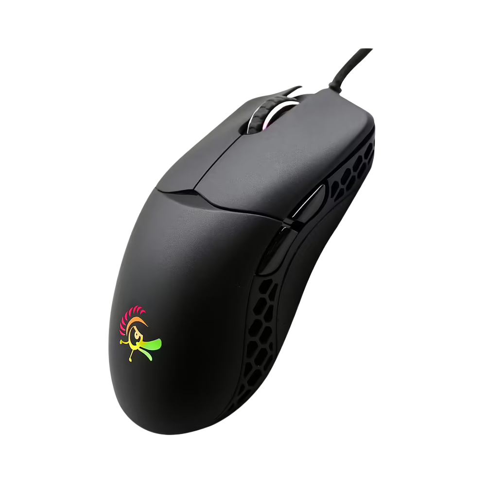 DUCKY FEATHER RGB Wired Hauno Switches Gaming Mouse - Black