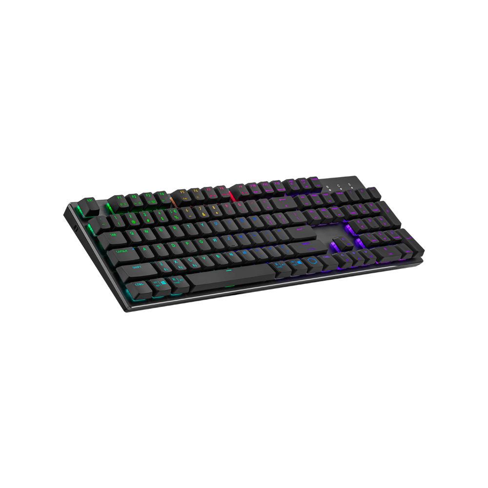 Cooler Master SK653 RGB Wireless Low Profile Mechanical Red Switch Keyboard - Black