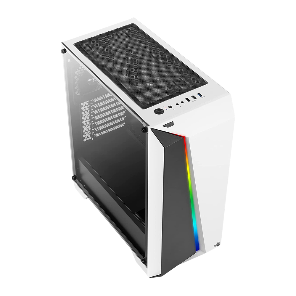 Aerocool Cylon Pro RGB Mid Tower Case - White