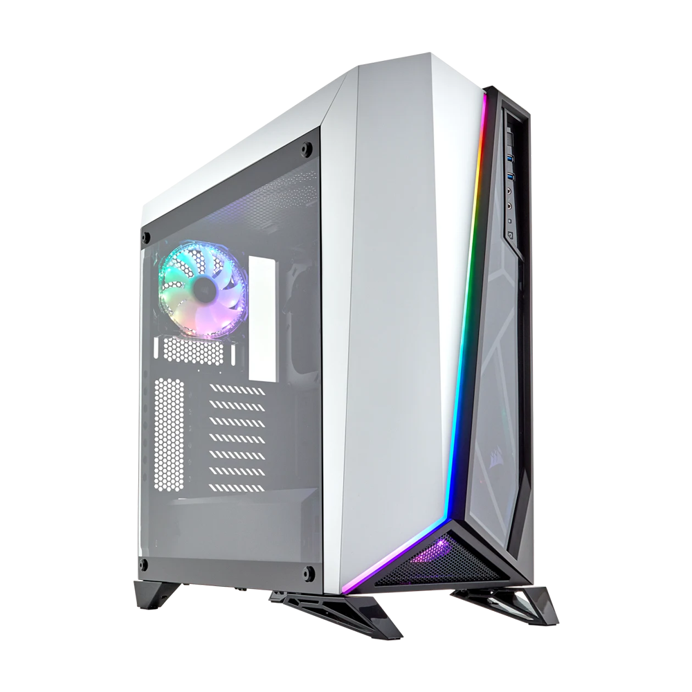CORSAIR SPEC OMEGA Carbide Series RGB Mid Tower Case - White