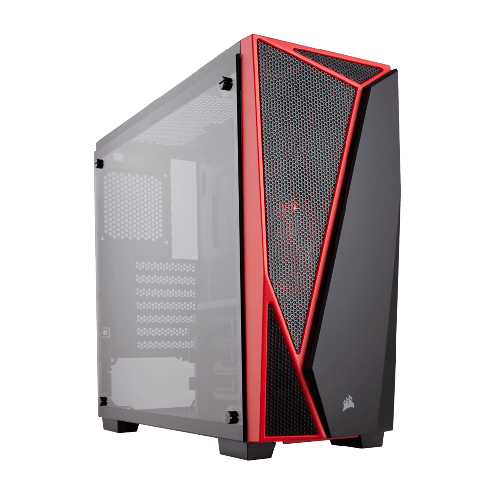 CORSAIR SPEC-04 Carbide Series Mid Tower Case - Black/Red