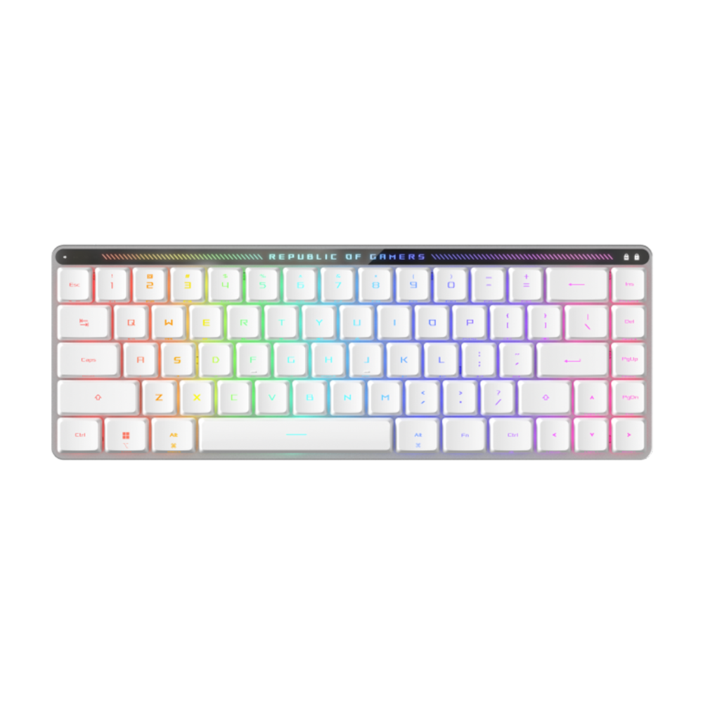 ASUS ROG FALCHION RX LP 65% Wireless Optical Mechanical Gaming Keyboard Arabic - White