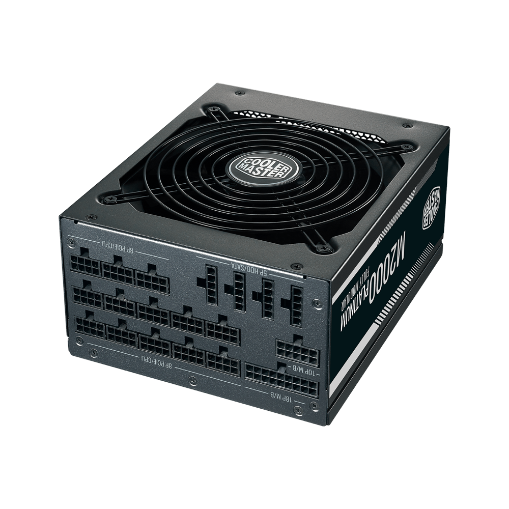 COOLER MASTER M2000W 80 Plus Platinum Full Modular Power Supply - Black