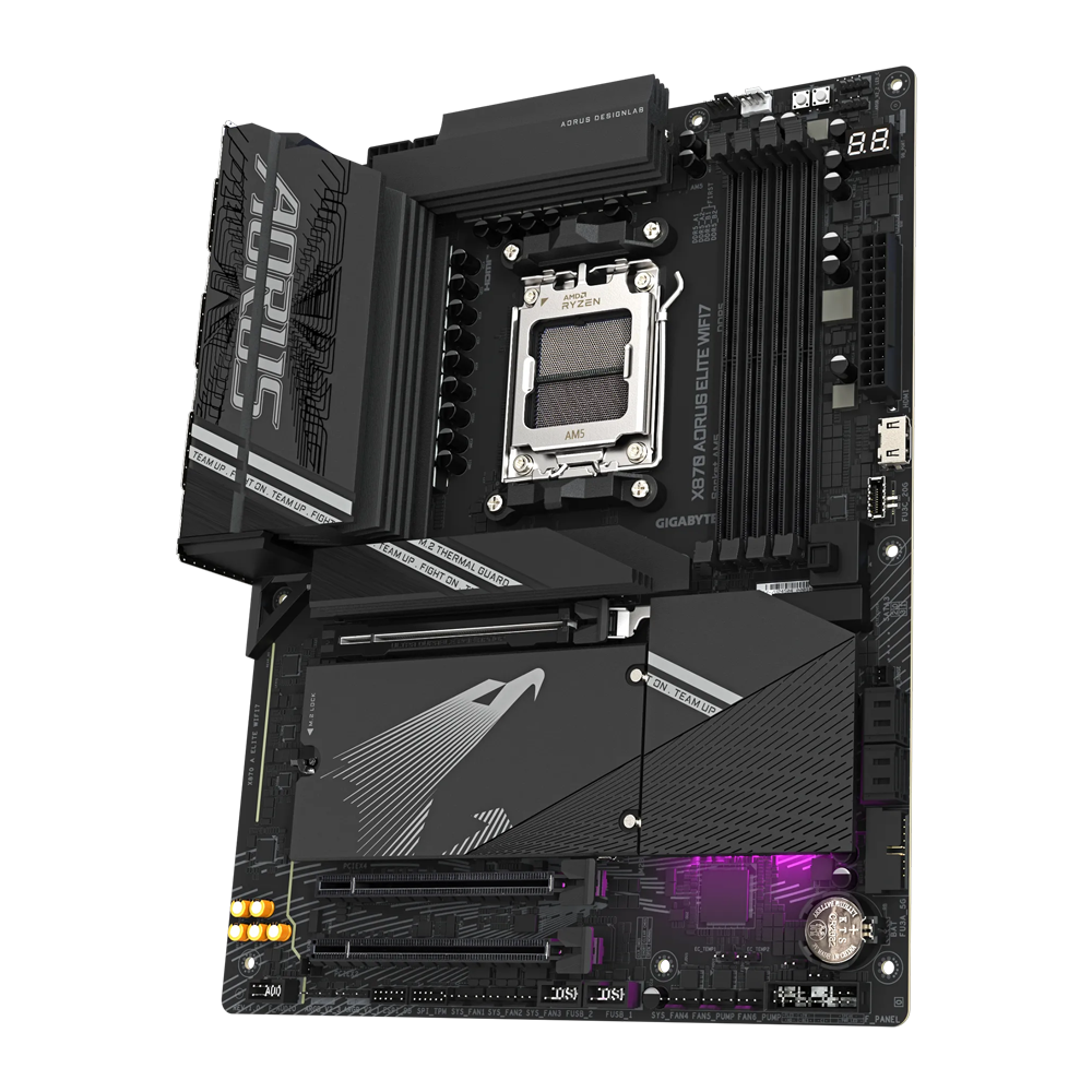 GIGABYTE X870 AORUS ELITE WIFI7 1.0 DDR5 Motherboard - BLACK