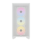 CORSAIR 3000D RGB Tempered Glass Mid Tower - White