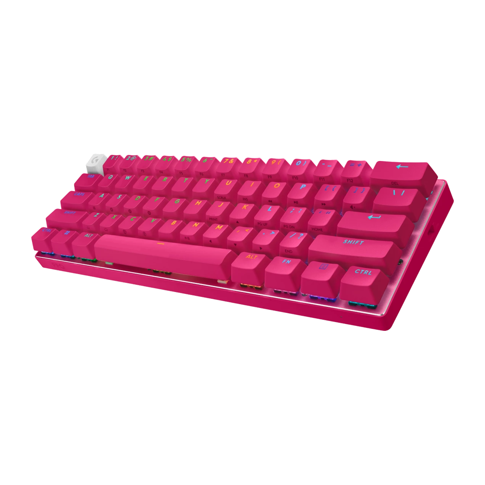 LOGITECH PRO X 60 LIGHTSPEED RGB Wireless Gaming Keyboard - Magenta Pink