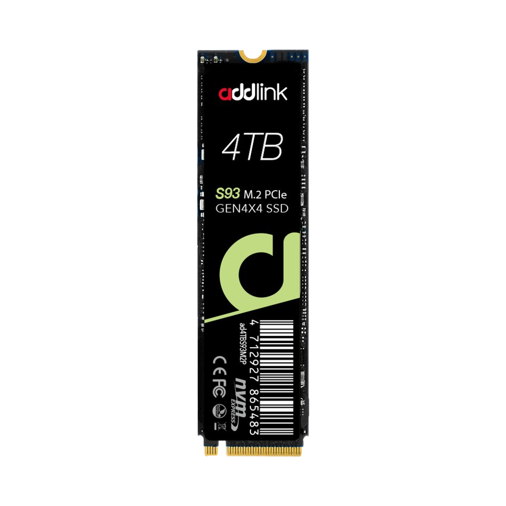 ADDLINK M.2 2280 PCIe GEN4X4 NVMe 1.4 ( Up to R:7400 ,W:6500) - 4TB