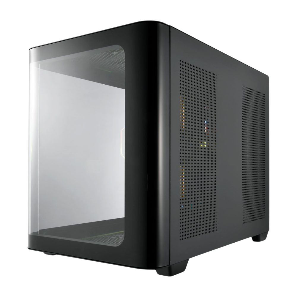 FSP S380-BA 3 ARGB Fans ATX Case - Black