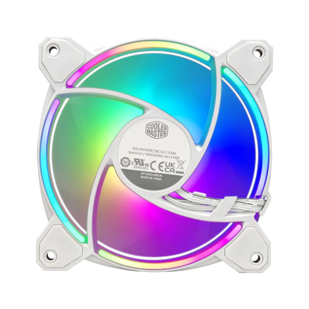 Cooler Master MasterFan MF120 HALO2 3 in 1 ARGB Case Fan - White