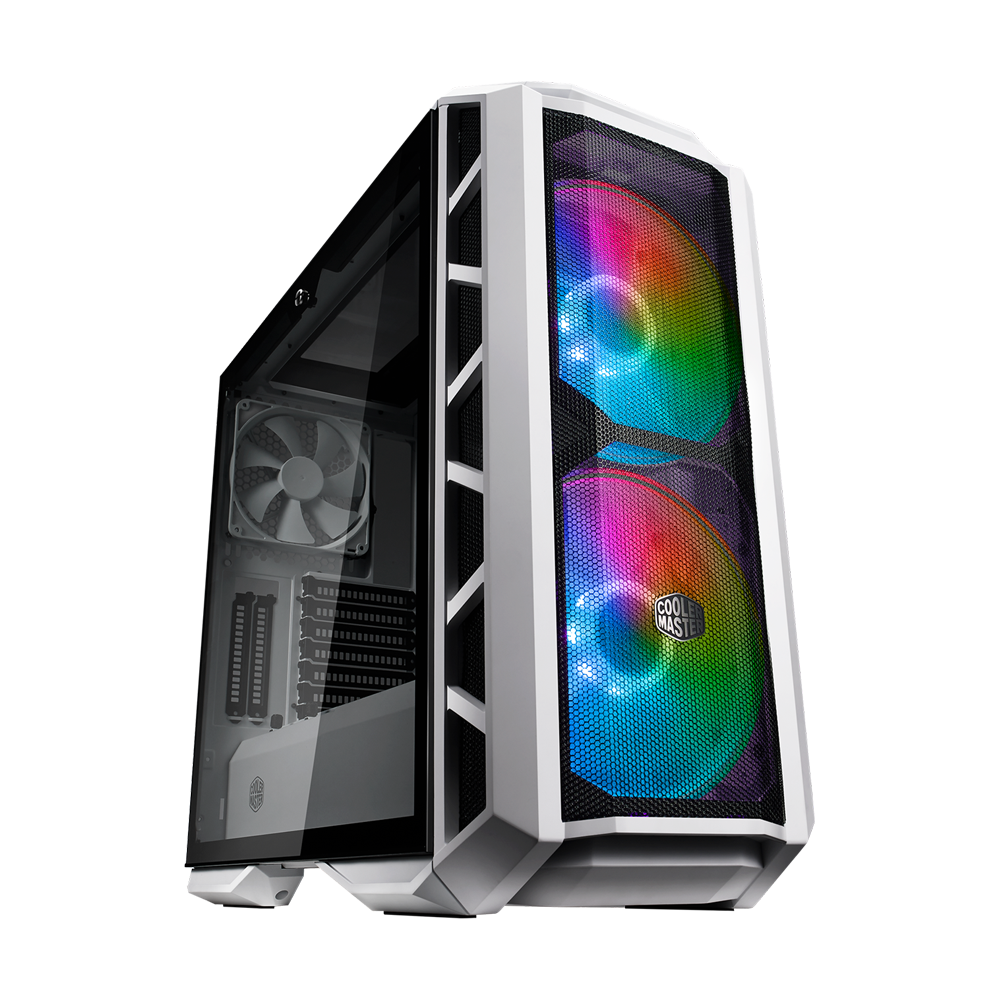 Cooler Master Master Case H500P ARGB Mesh Mid Tower Case - White