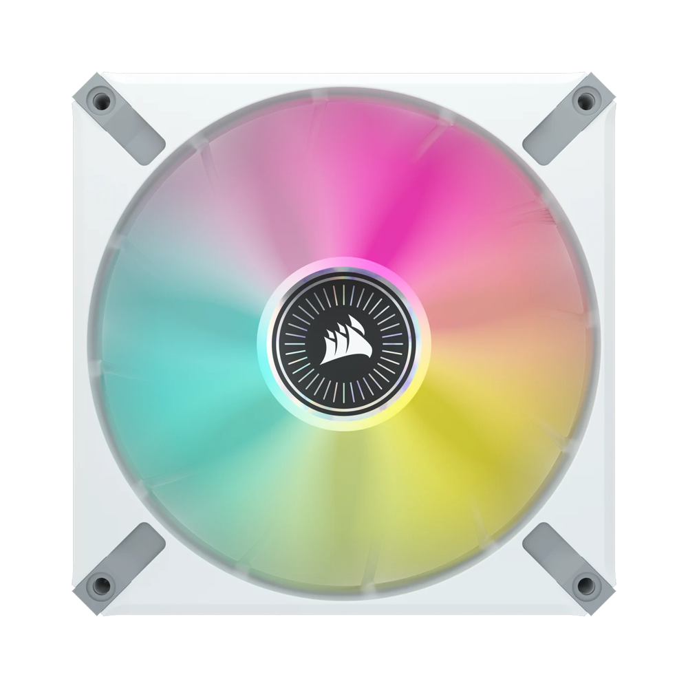CORSAIR iCUE ML140 RGB ELITE Premium 140mm PWM Magnetic Levitation Fan - White