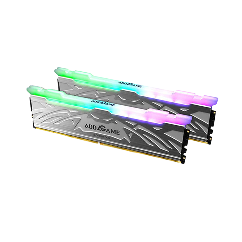 Addlink 16GBx2(32GB Kit) DDR5 6000MT/s CL38 RGB Unbuffered DIMM 288Pin With Heatsink (Silver)