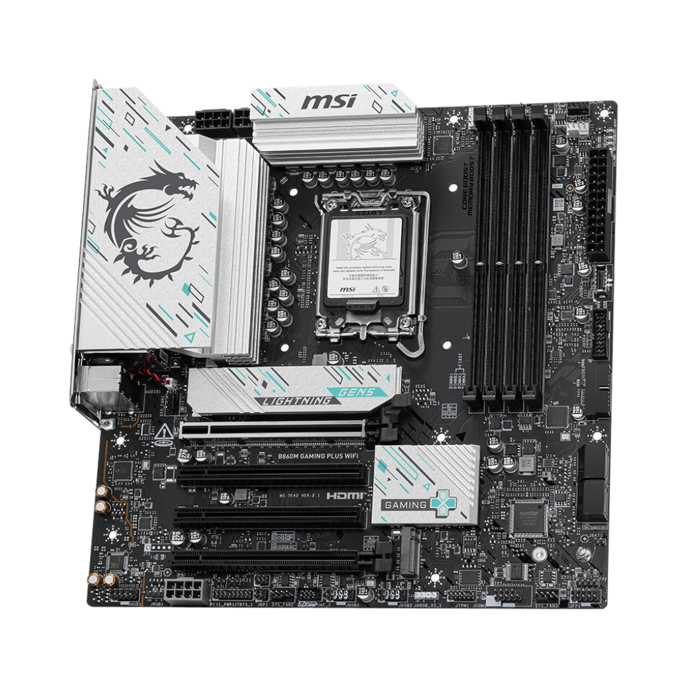MSI B860M GAMING PLUS WIFI DDR5 Motherboard - Black